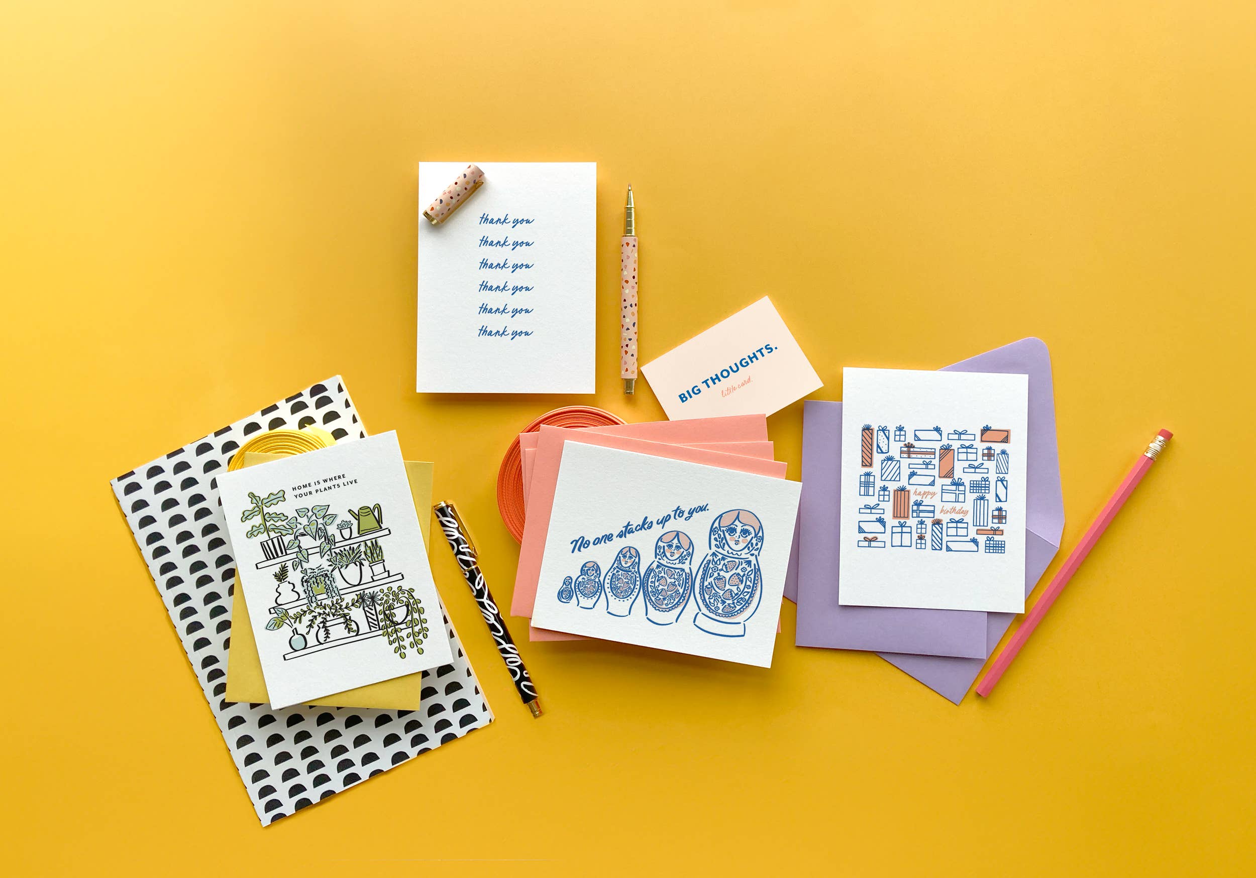 Russian Dolls - Letterpress Mother's Day Greeting Card