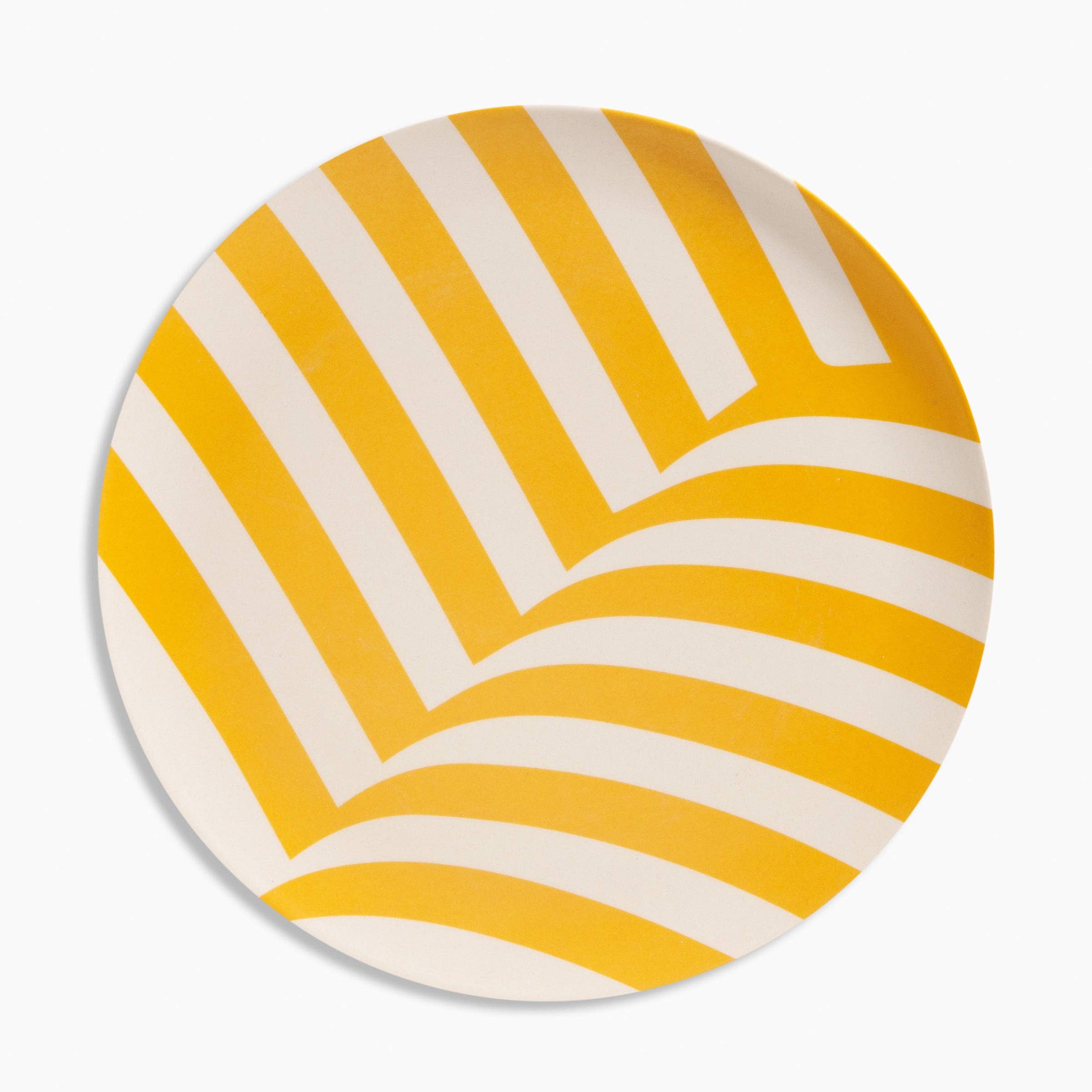 Bamboo Dinner Plate Set in Waves