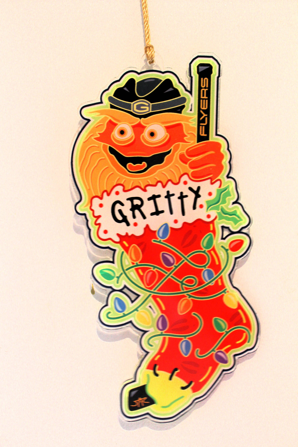 Gritty In Stocking Ornament