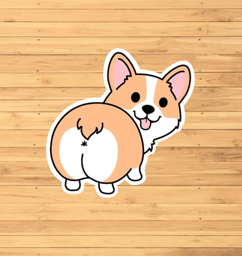 Corgi Butt Sticker