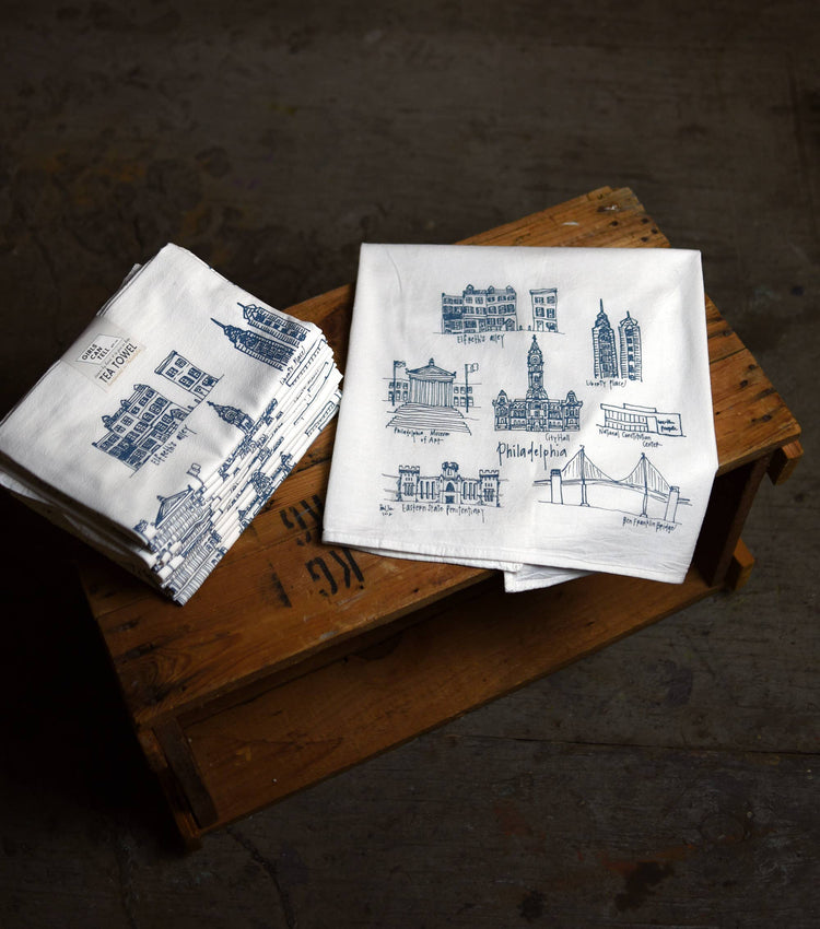 Philadelphia Landmarks Tea Towel