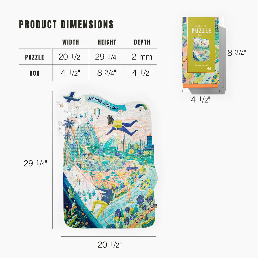 1000 PIECE PUZZLE, See More Fear Less