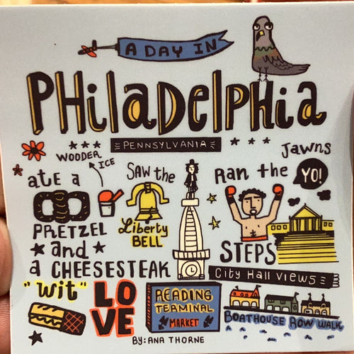A Day in Philly Sticker