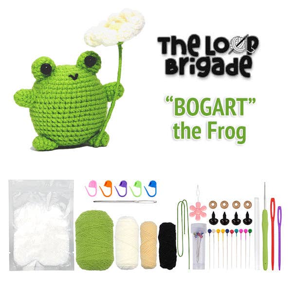 Bogart the Frog Beginner Crochet Kit