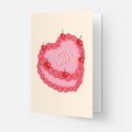 Just Married Cake Wedding Card