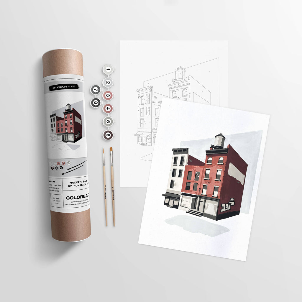 Cityscape - NYC | Modern Paint By Numbers Kit (12.5x18)