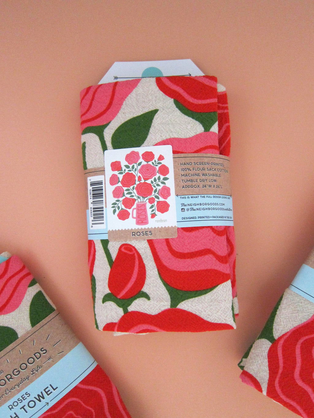 Rose Tea Towel