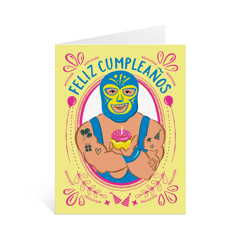 Lucha Libre Feliz Cumpleaños Birthday Card