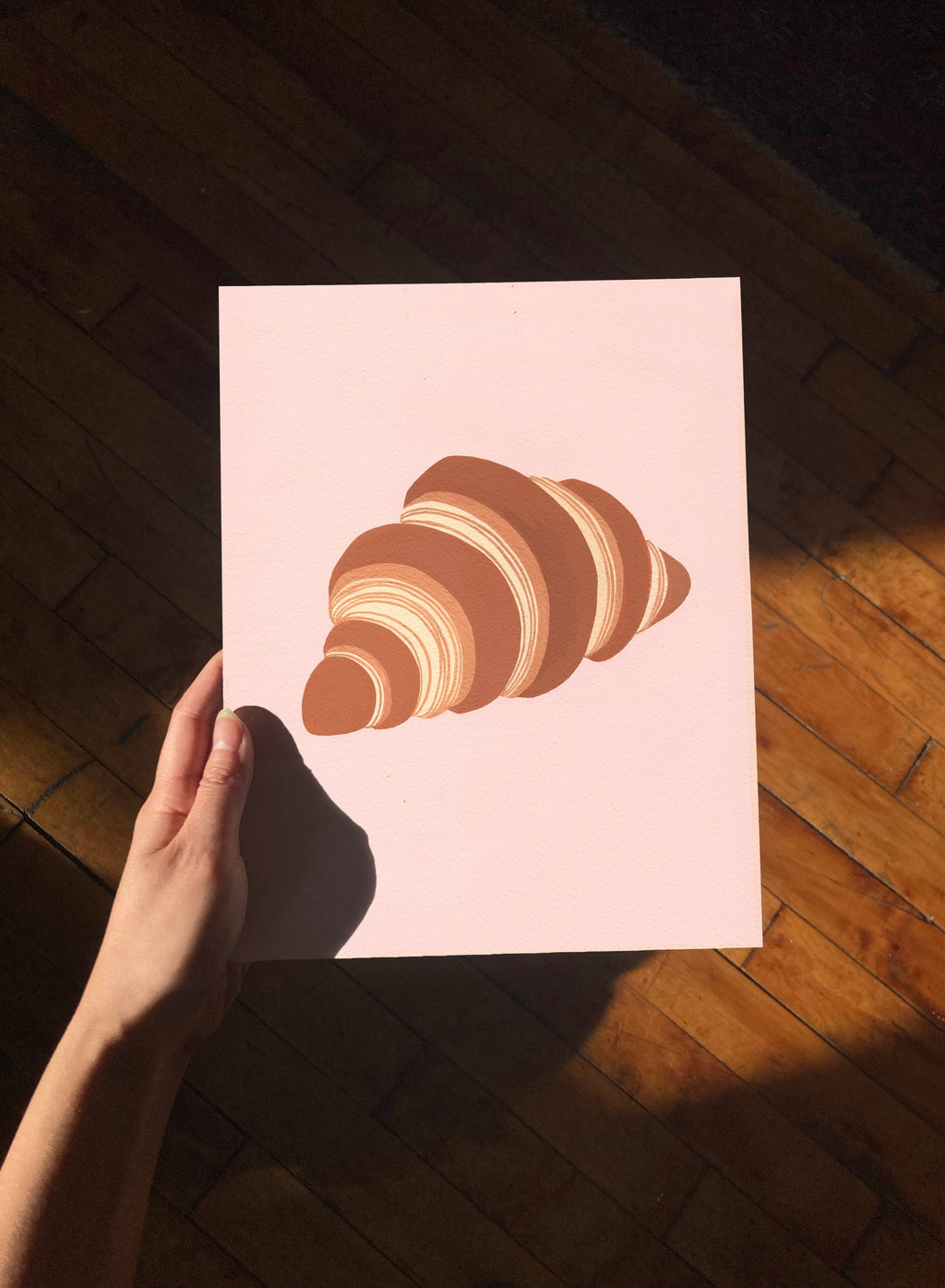 Croissant Art Print: 8x10