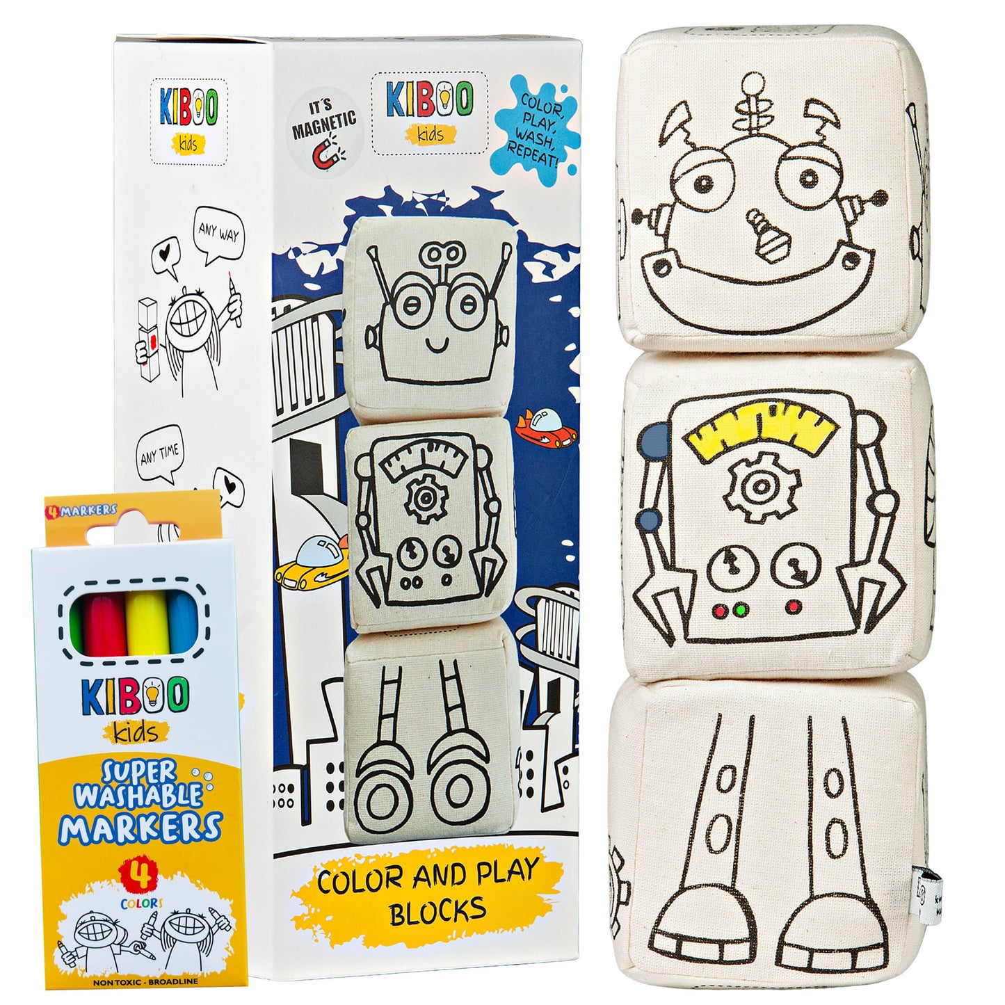 Blocks with Magnets - Robot Set