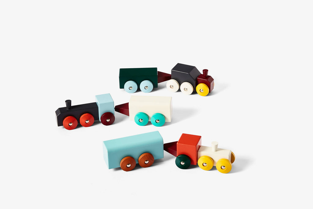 Hovers Trains- Wooden Building Train Set