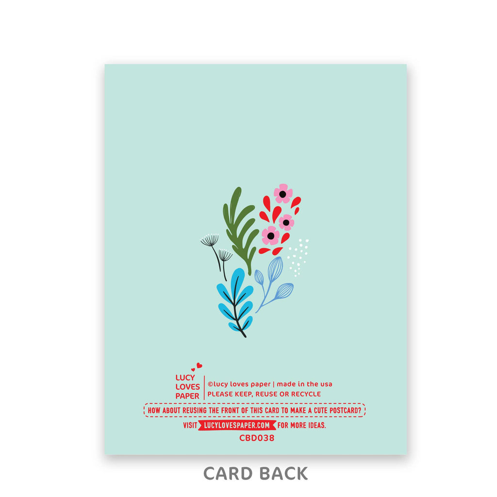 Flower Cake Birthday Card