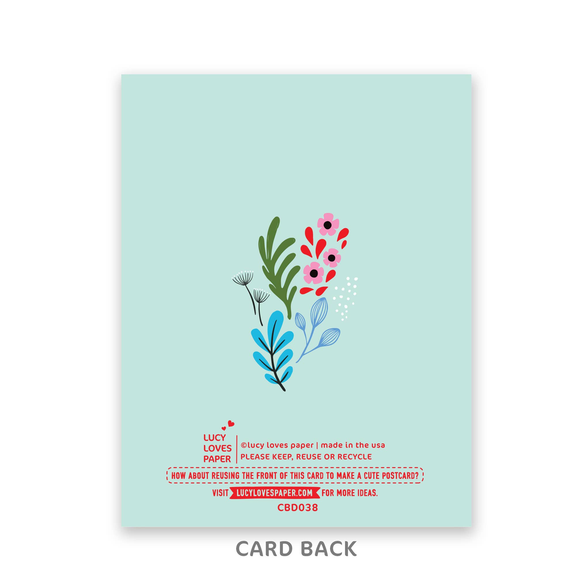 Flower Cake Birthday Card