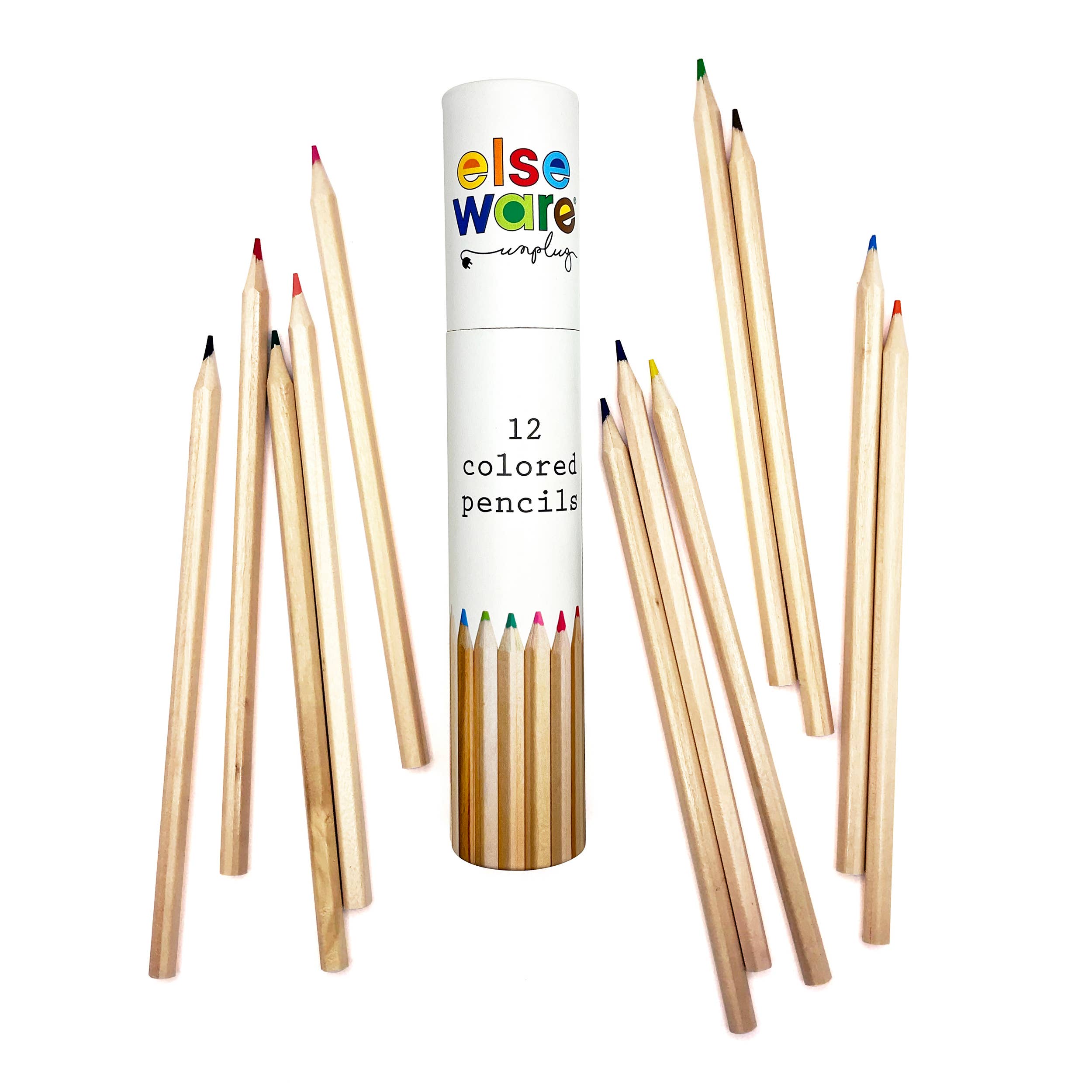 Colored Pencils - Tall & Travel Size - 12 Colors: Tall (7")