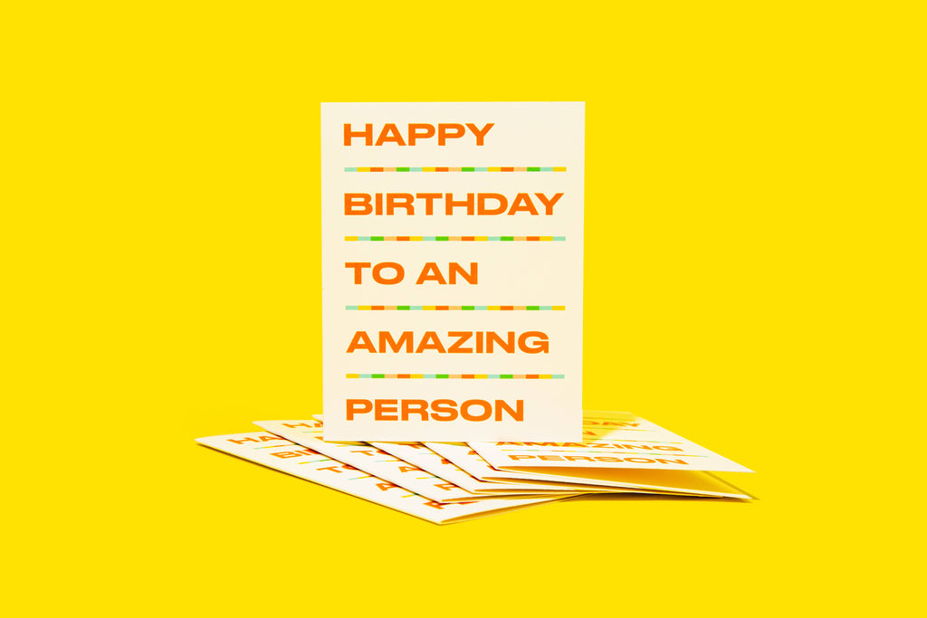Amazing Person Birthday Card