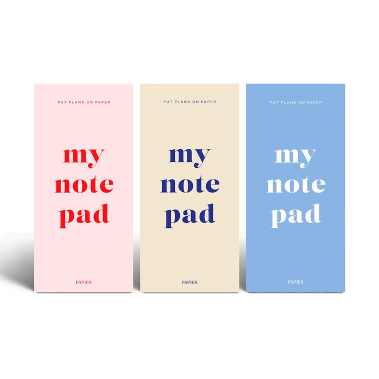 List Notepads, Set of 3