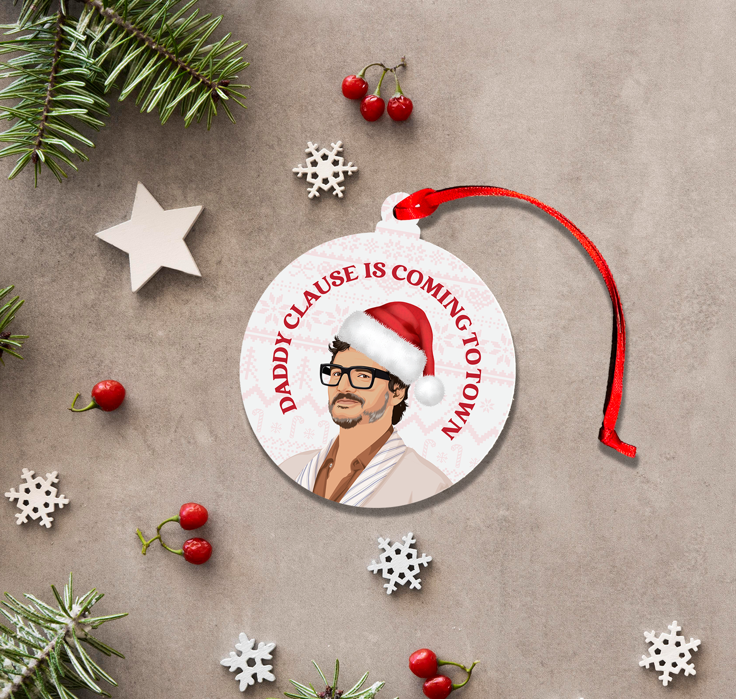 Pedro is Daddy Clause  -  Tree Ornament