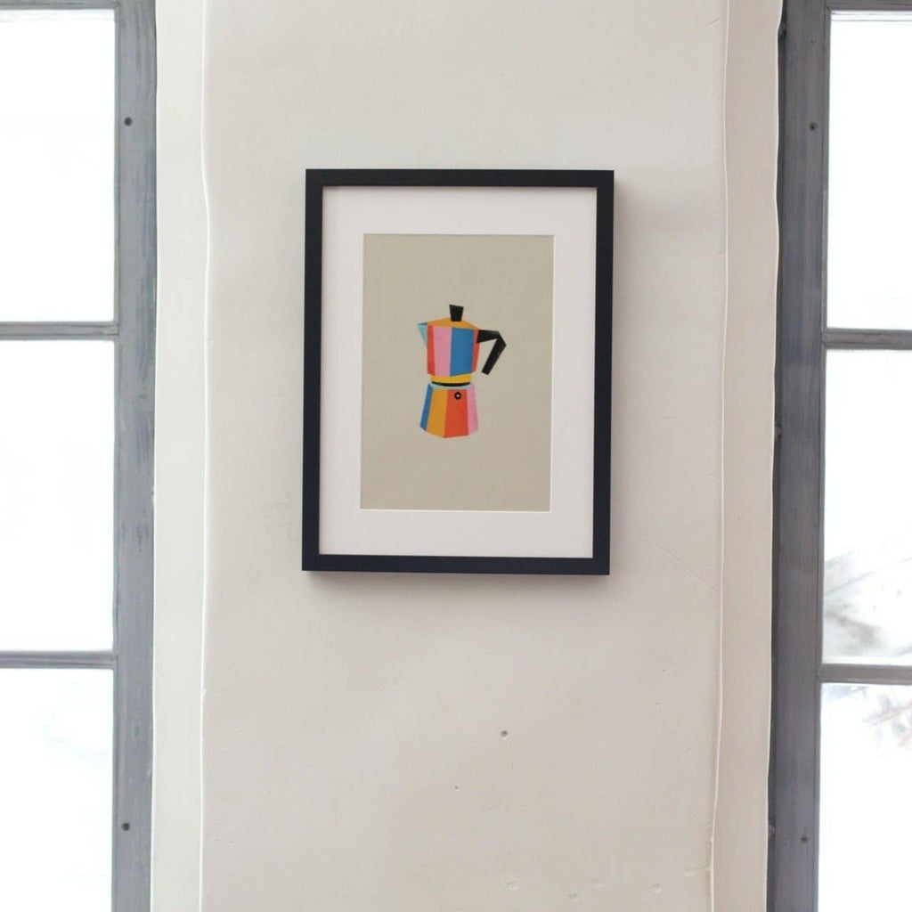 Multicolor Moka Pot Print (8x10 or 11x14)