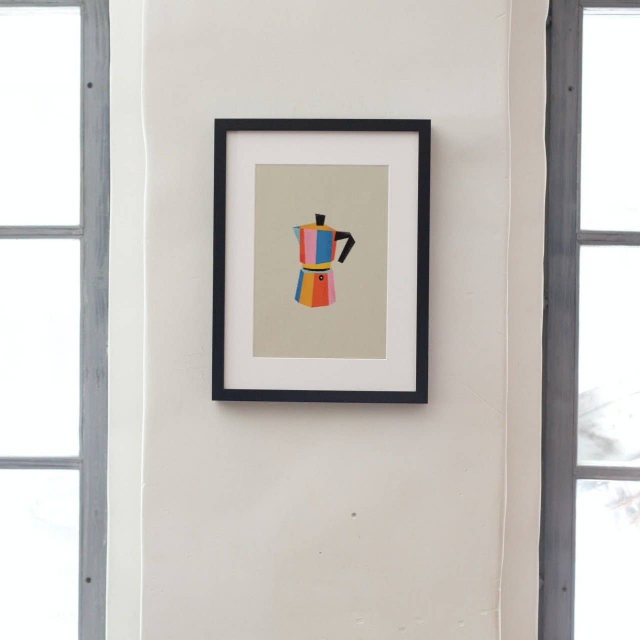 Multicolor Moka Pot Print (8x10 or 11x14)
