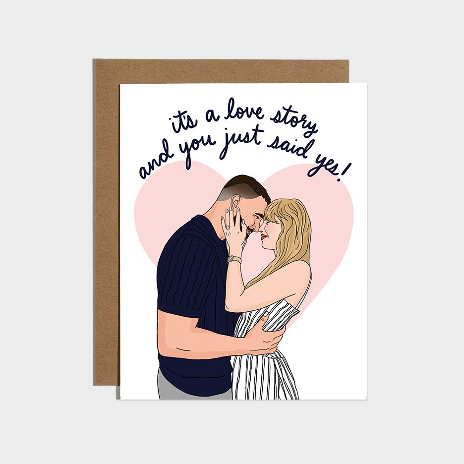 You Just Said Yes Engagement Card
