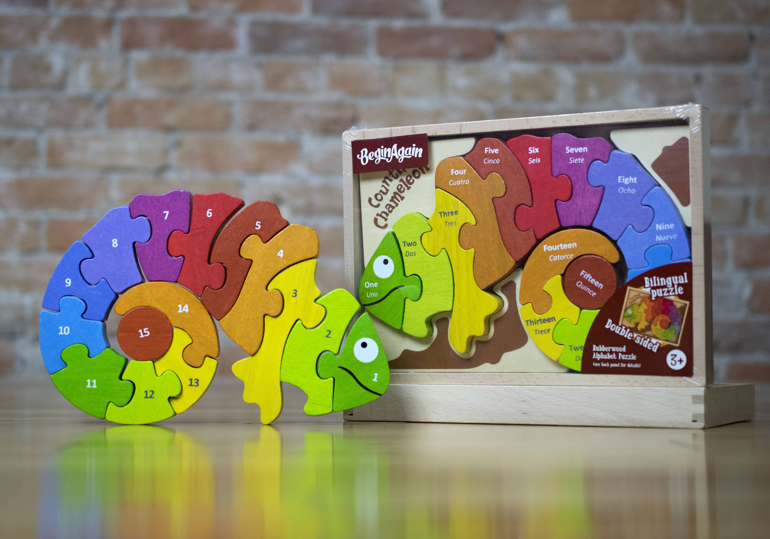 Bilingual Counting Chameleon Puzzle