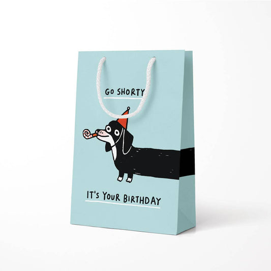 Go Shorty It's Your Birthday Dog Small Gift Bag