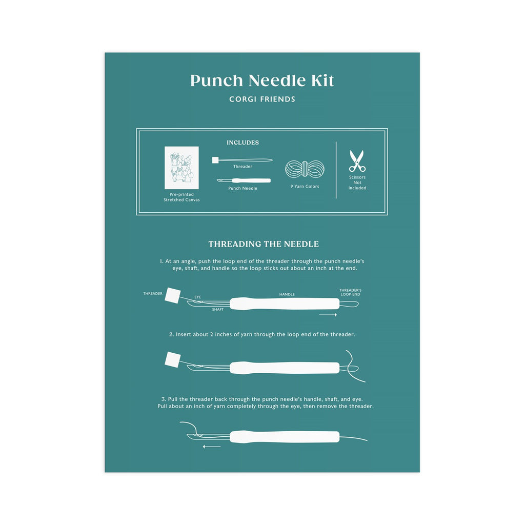 Corgi Friends Punch Needle Kit image 4