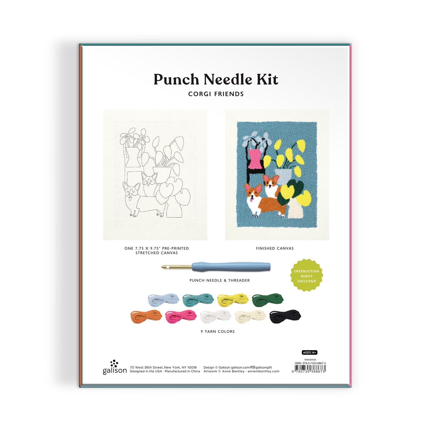 Corgi Friends Punch Needle Kit image 6