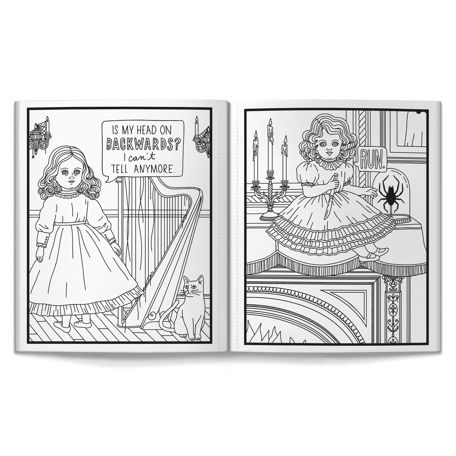 Haunted Dolls Coloring Book image 1