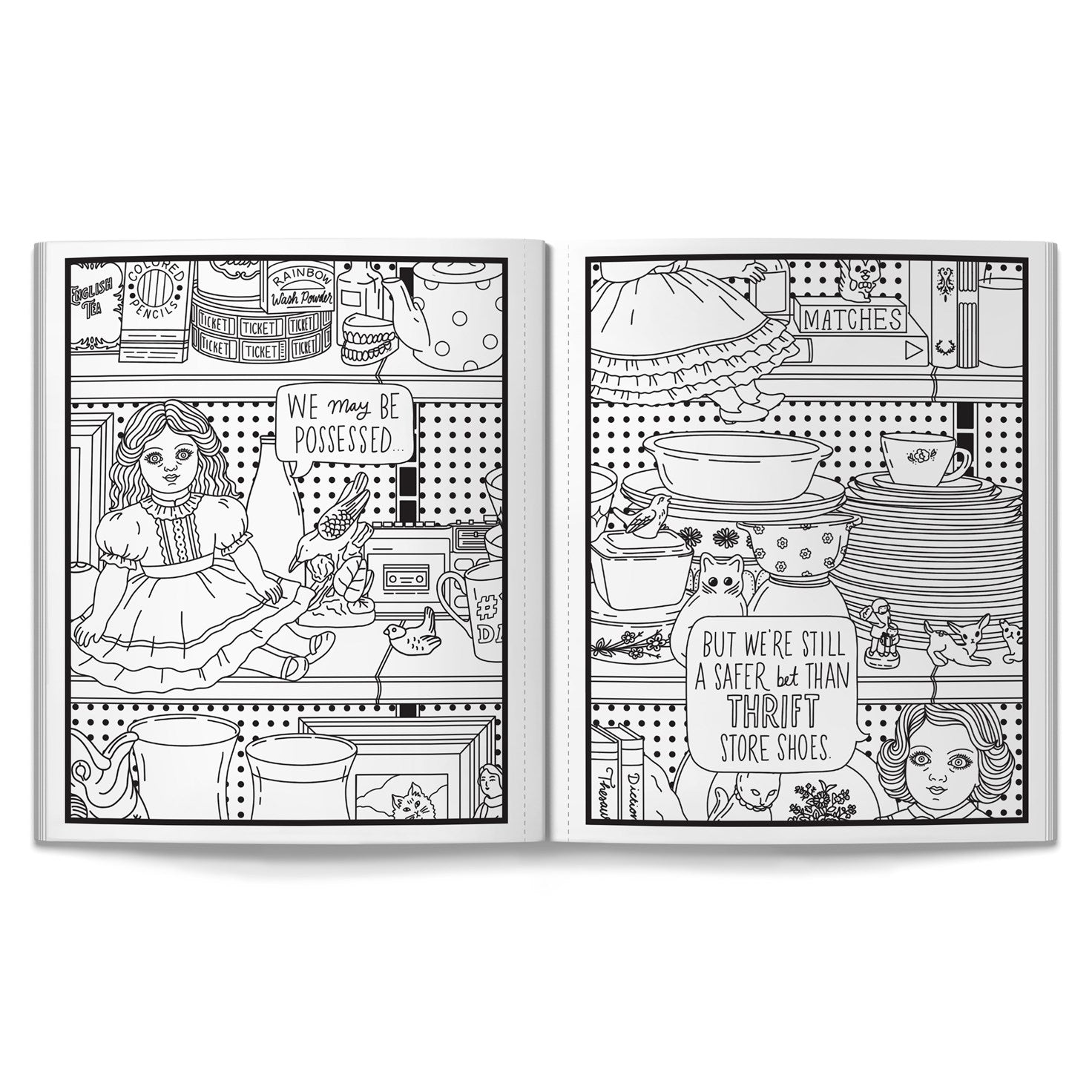 Haunted Dolls Coloring Book image 2