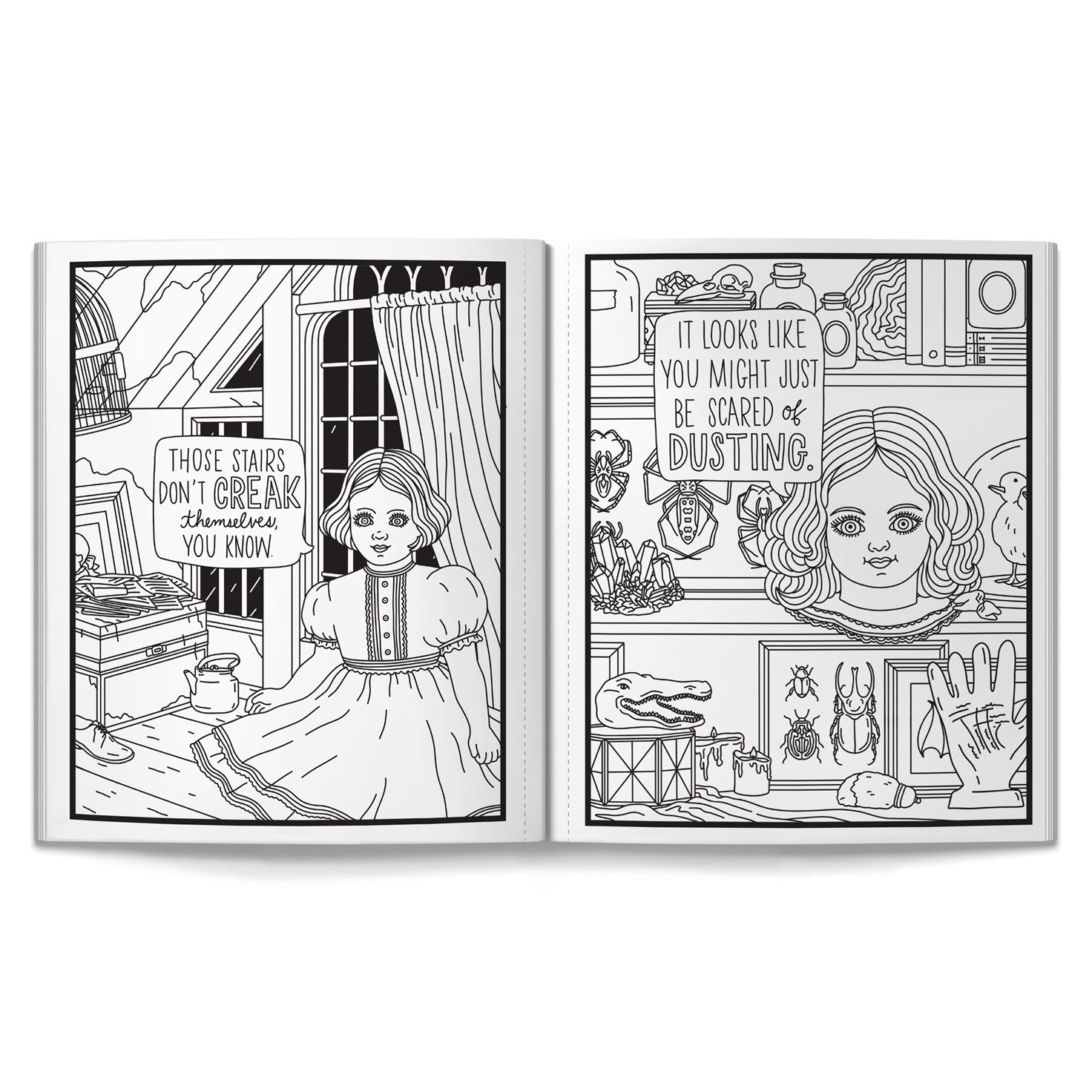 Haunted Dolls Coloring Book image 5