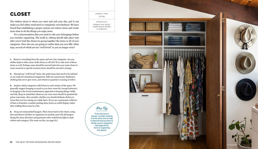 The NEAT Method Organizing Recipe Book