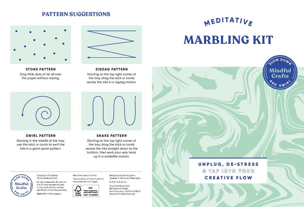 Mindful Crafts: Meditative Marbling Kit
