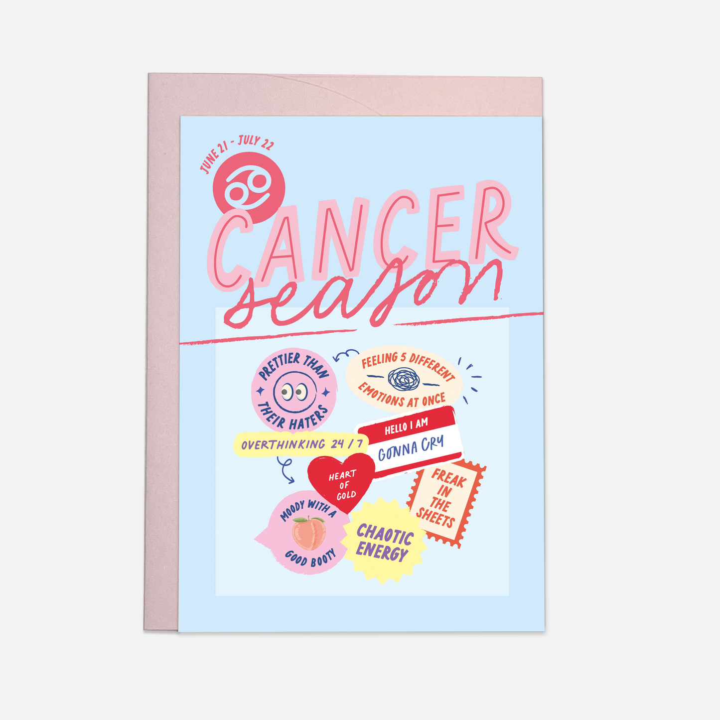 ZODIAC Cancer greeting card