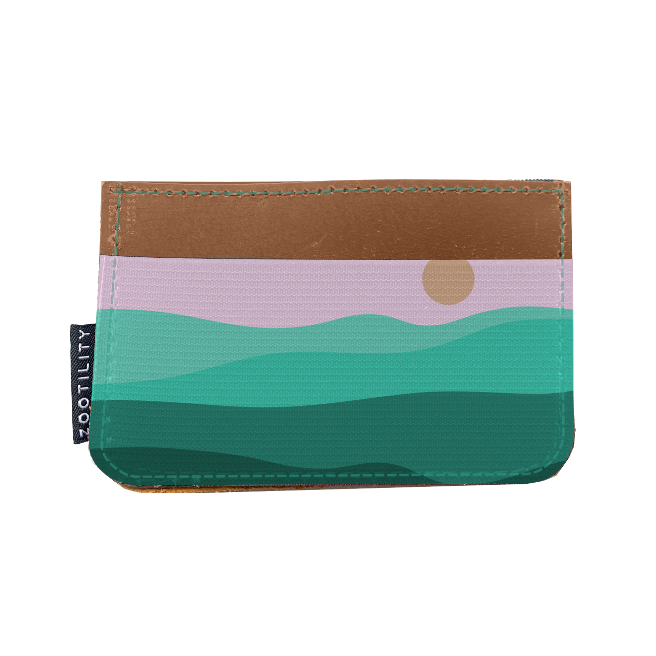 Card Holder Wallet - Prints: No. 51 (Peach Lake)