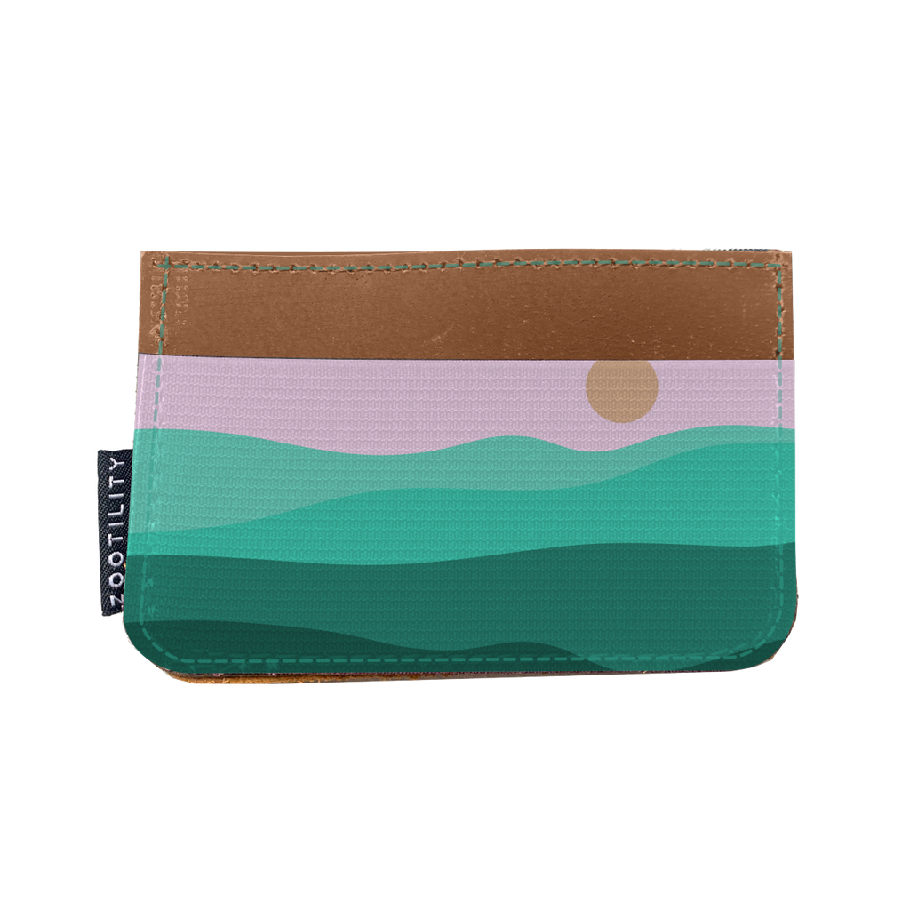 Card Holder Wallet - Prints: No. 50 (Pink Sky)