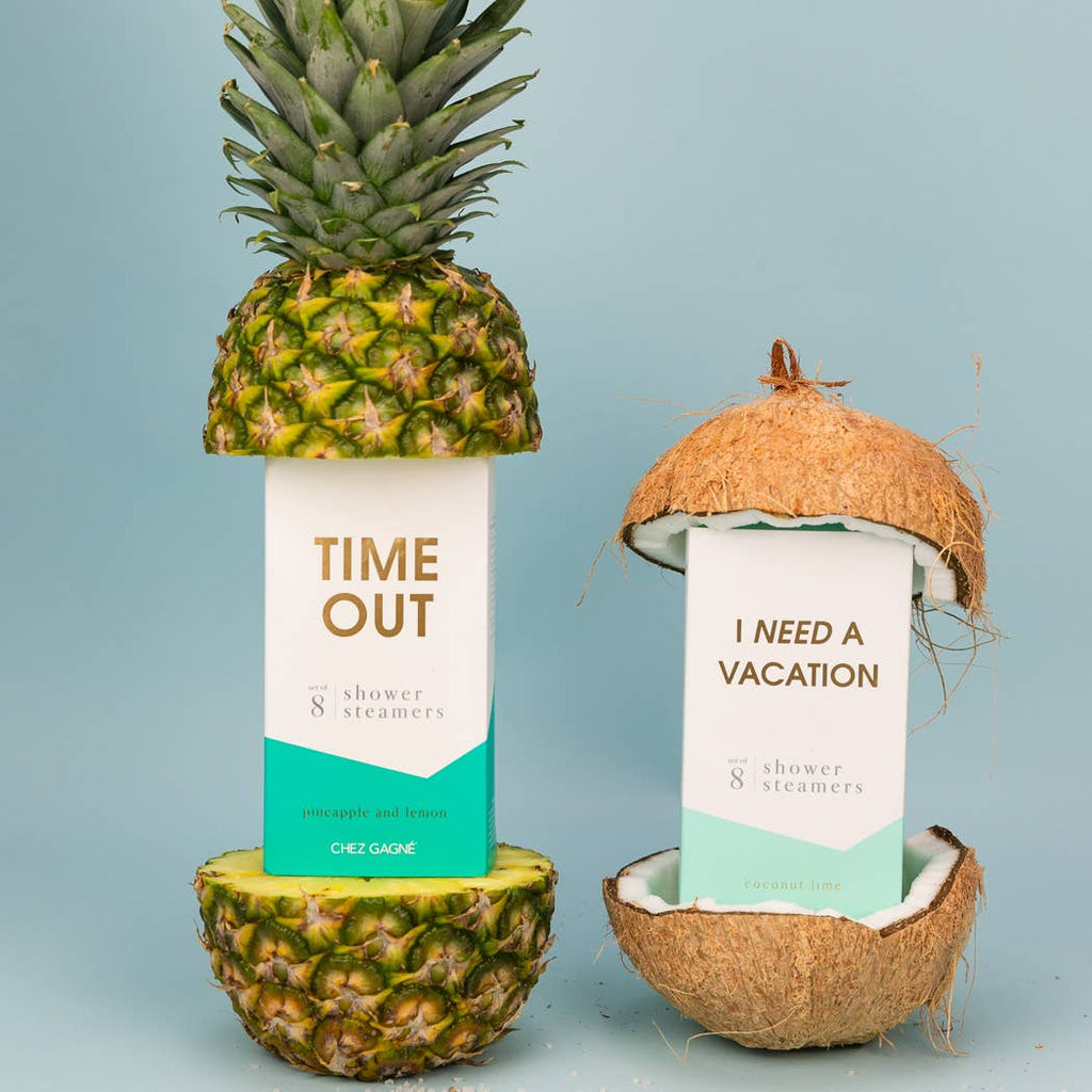 I Need A Vacation Shower Steamers - Coconut Lime - Set of 8
