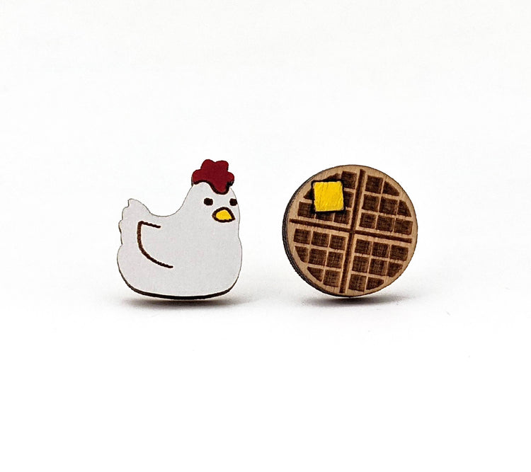 Chicken and Waffles Earrings