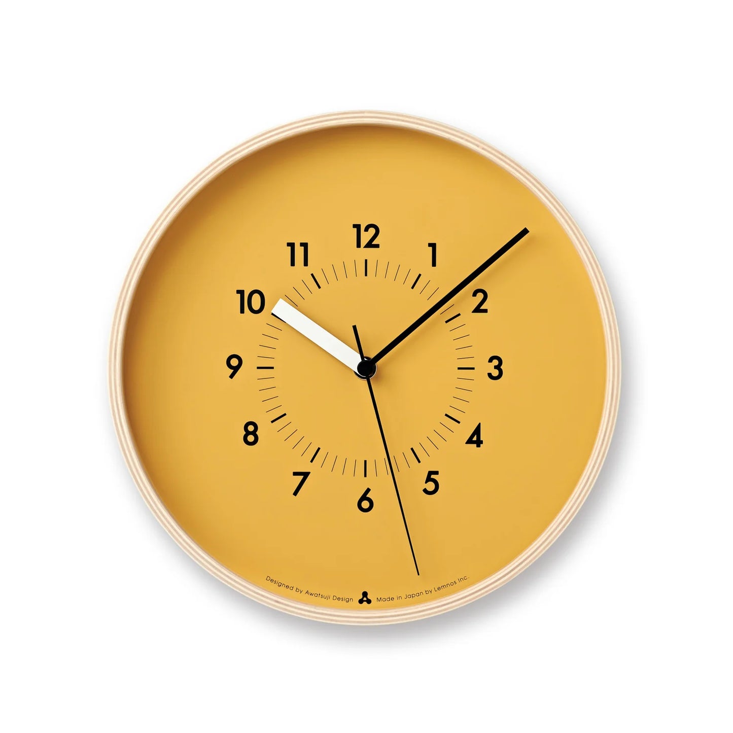 Lemnos Clock Yellow