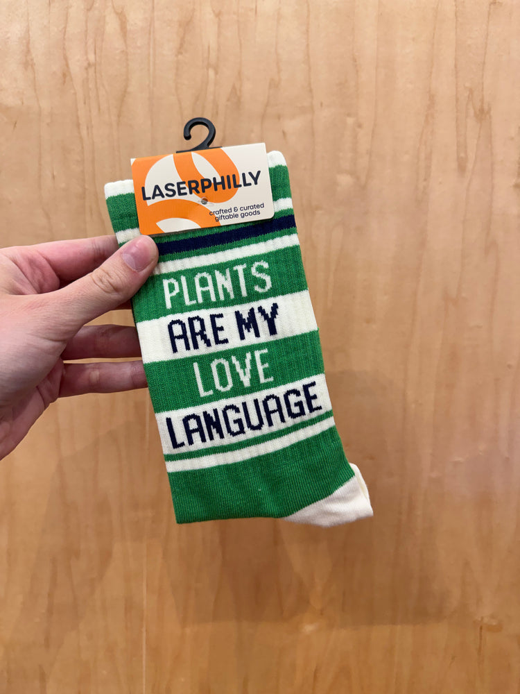Laser Philly 'Plants Are My Love Language' Socks