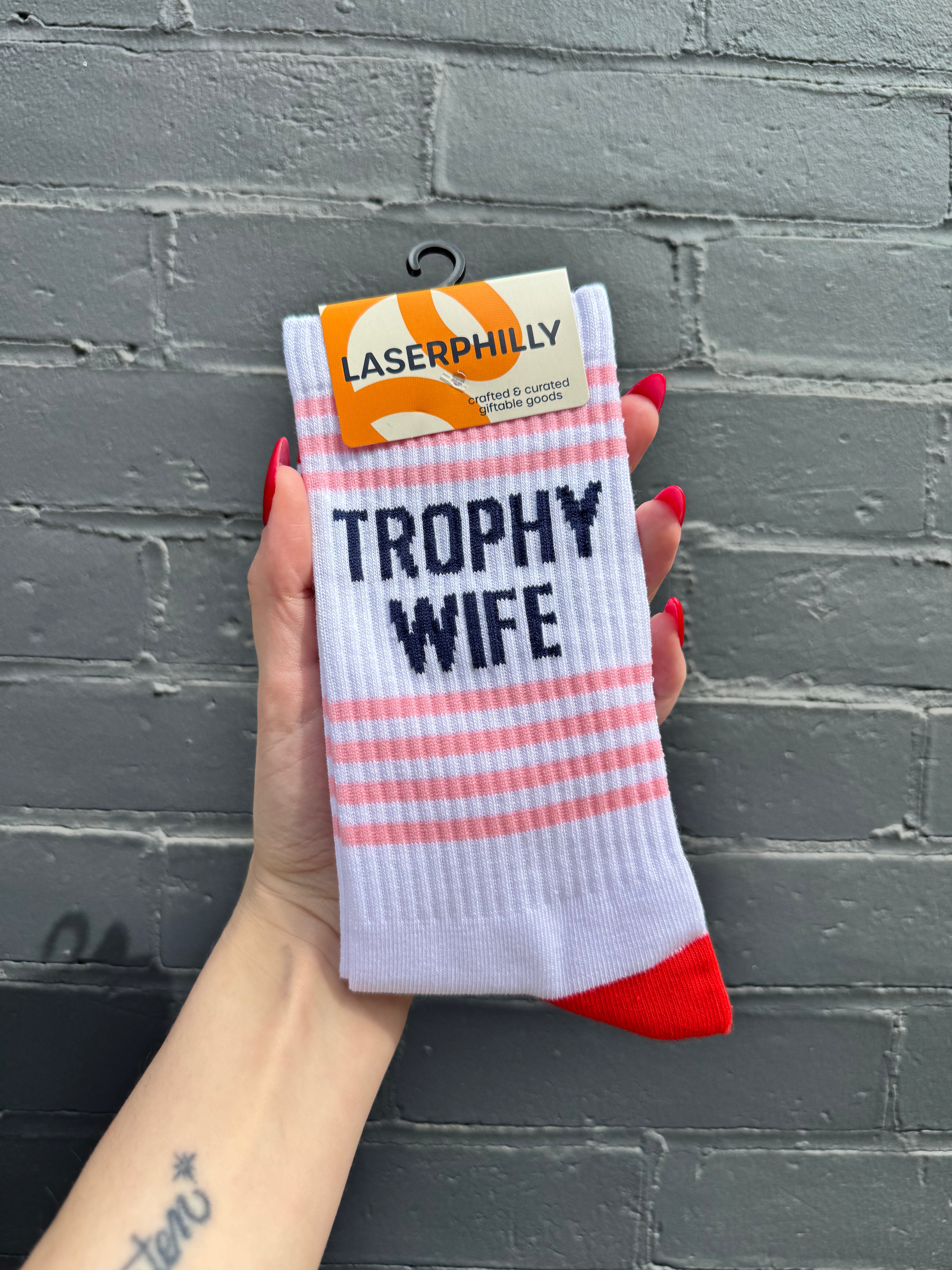 ‘Trophy Wife’ Laser Philly Socks