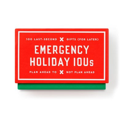Emergency Holiday IOU Card Set