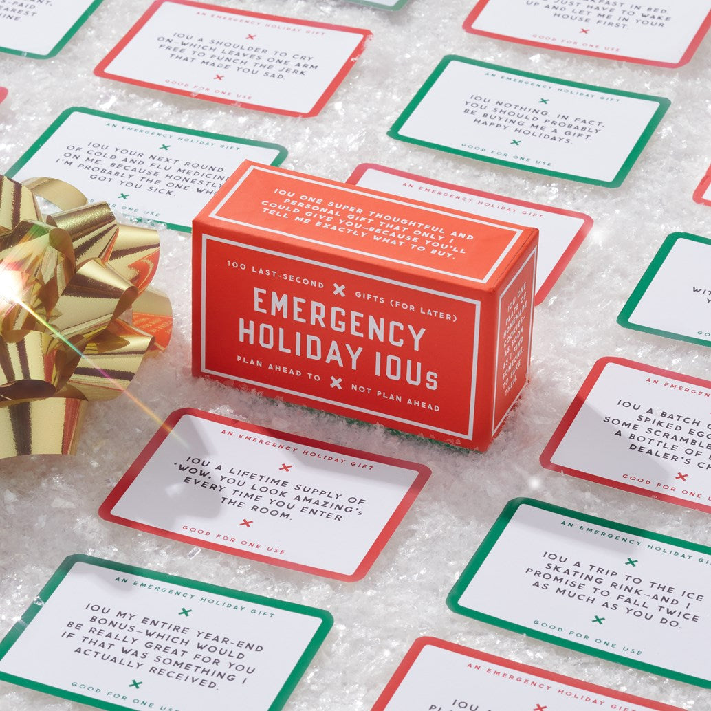 Emergency Holiday IOU Card Set