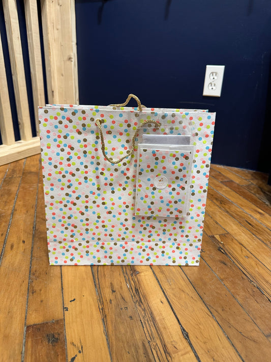 Glitter Polka Dot Gift Bag