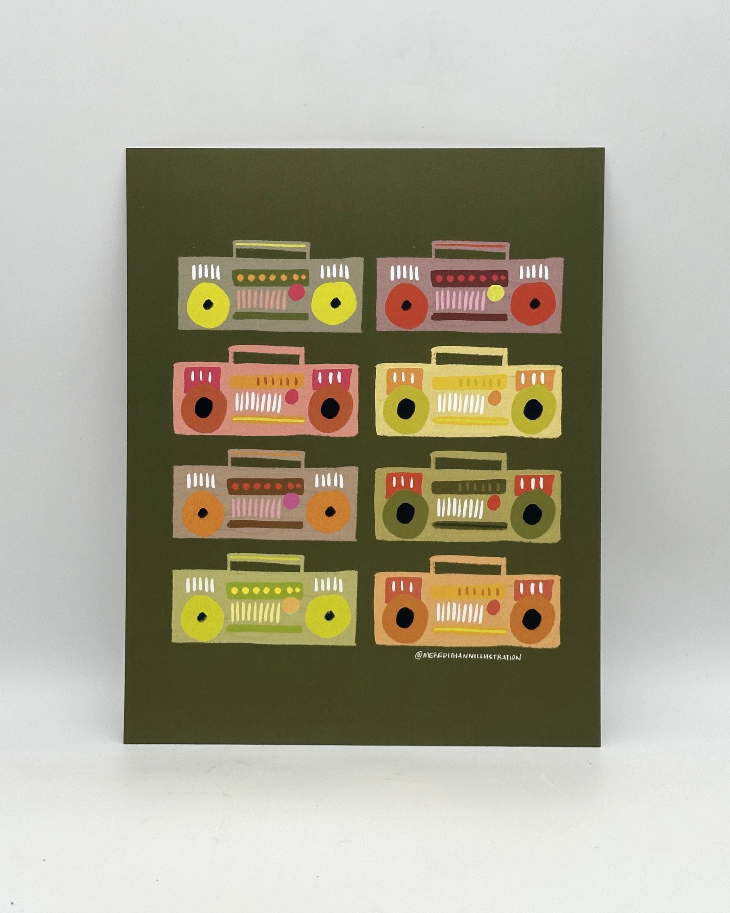 Boomboxes Print (8x10 or 11x14)