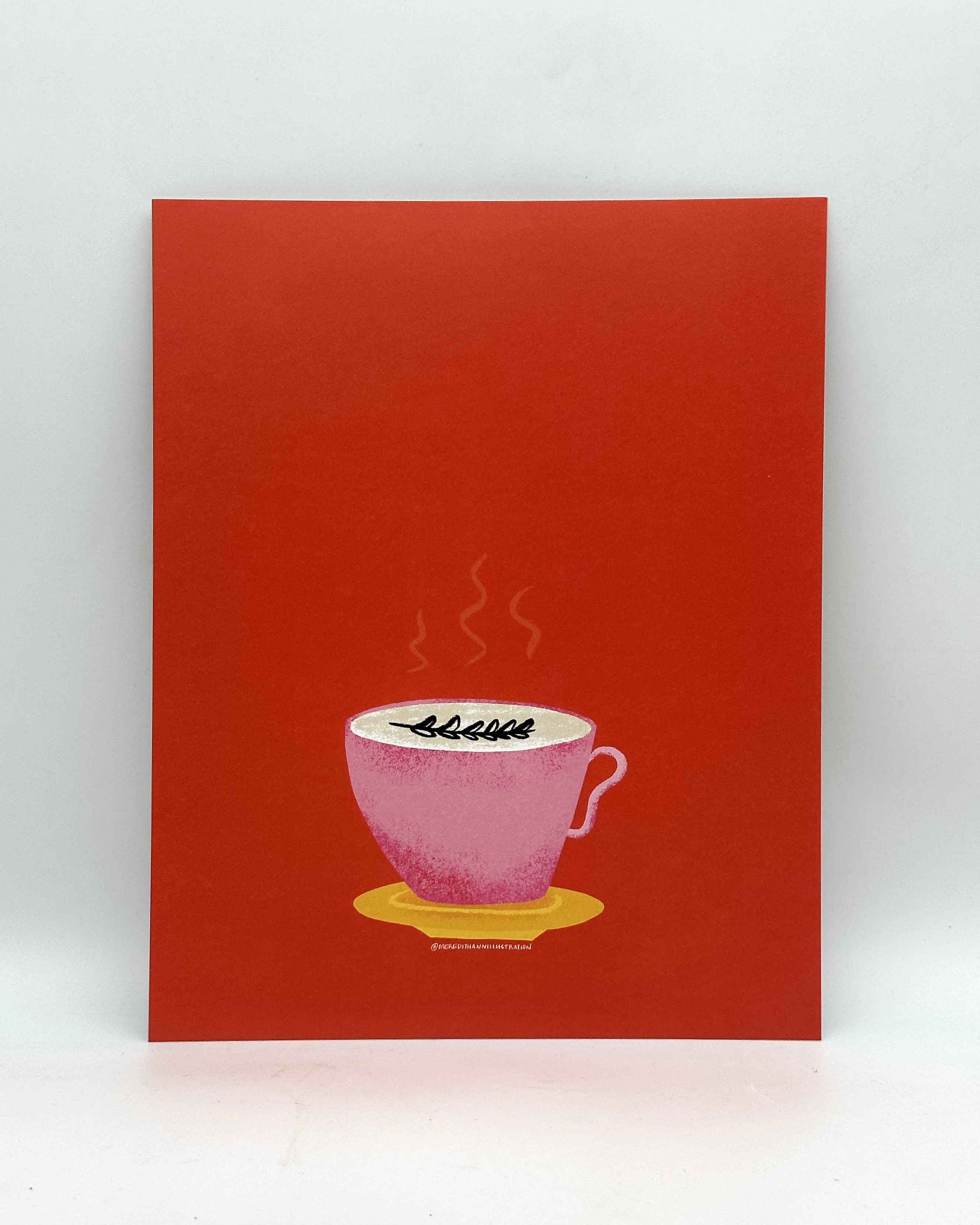 Latte Art Print (8x10)