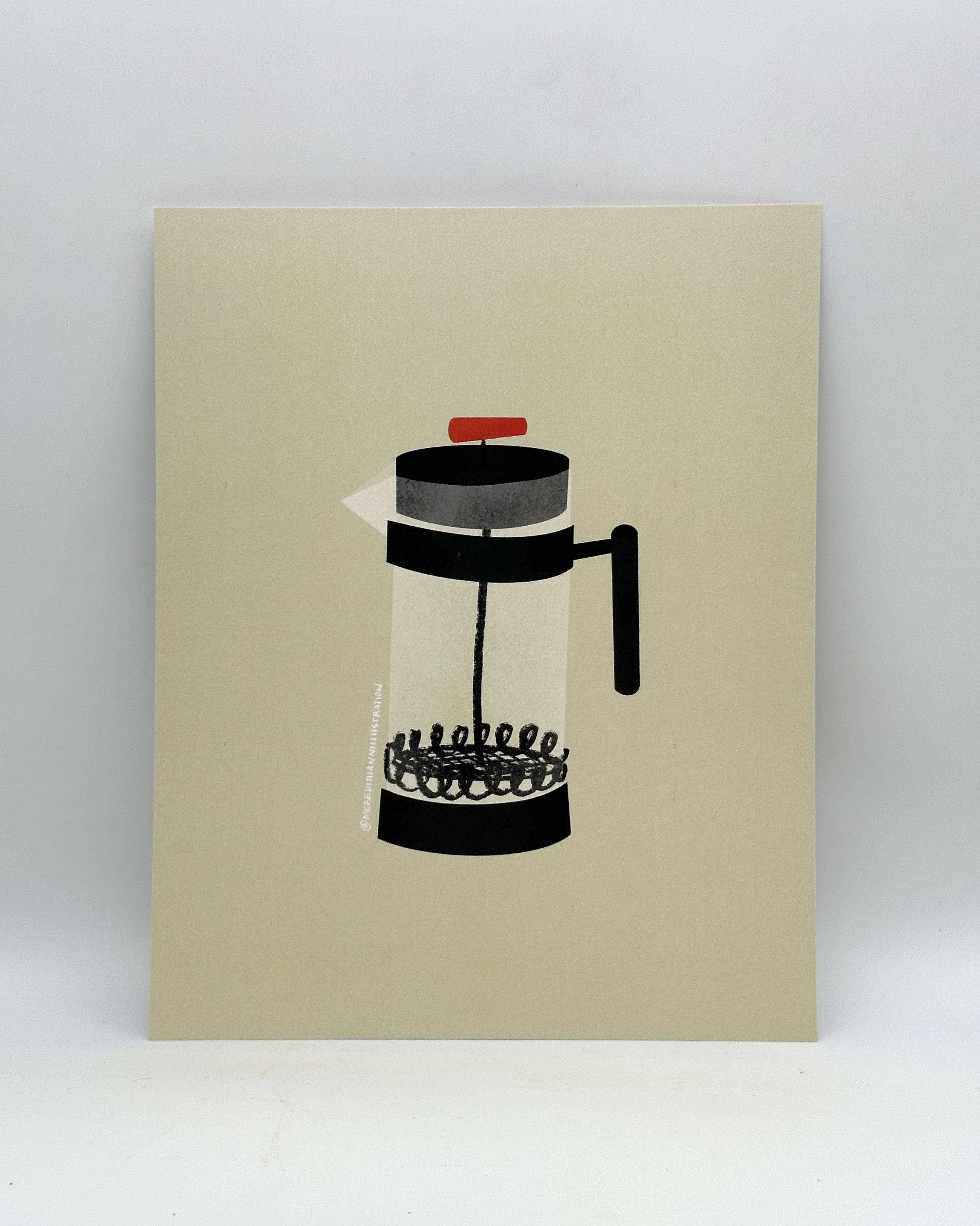 French Press Print (8x10)