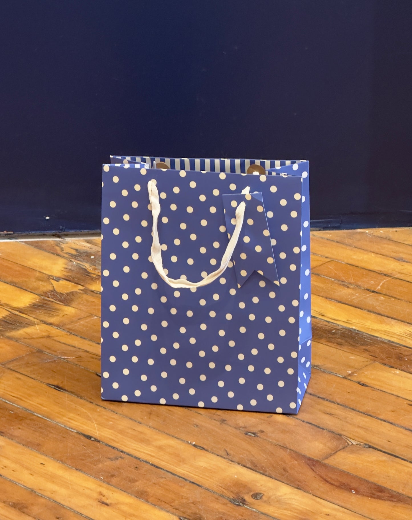 Blue Polka Dot Gift Bag