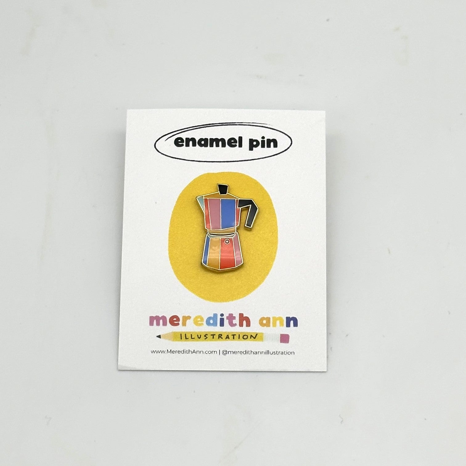Moka Pot Enamel Pin