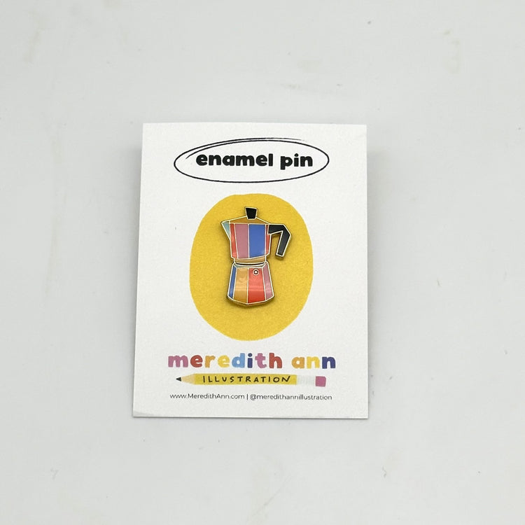 Moka Pot Enamel Pin